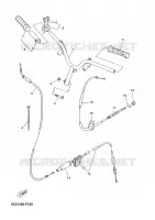GUIDON ET CABLES pour Yamaha NEO'S 2008