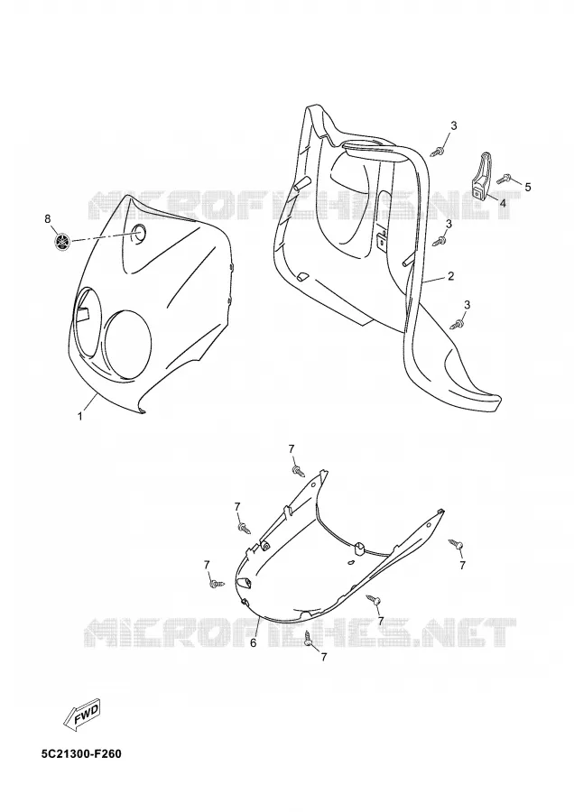 PROTEGE JAMBES Yamaha SCOOTER 50 2008 NEO'S  YN50
