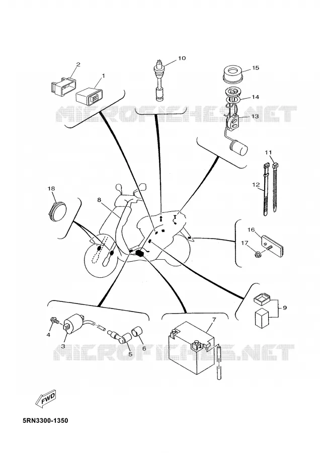PARTIE ELECTRIQUE 2 Yamaha SCOOTER 50 2003 NEOS  YN50M