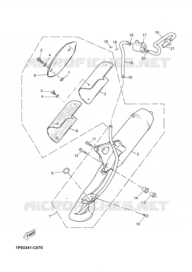 ECHAPPEMENT Yamaha SCOOTER 50 2006 NEO'S  YN50M
