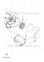 TURBINE / CARTERS DE REFROIDISSEMENT pour Yamaha NEO'S 2008