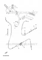 GUIDON ET CABLES pour Yamaha NEO'S 2008