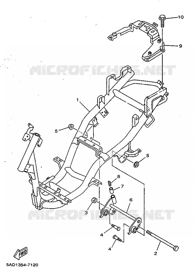 CADRE Yamaha SCOOTER 50 1997 NEOS  YN50R