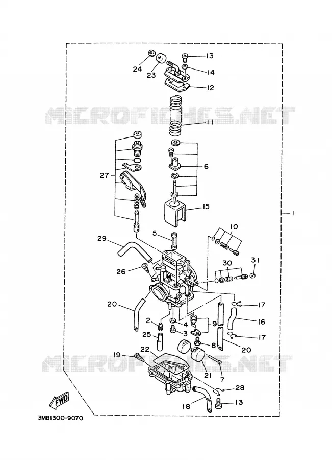 CARBURATEUR Yamaha MOTO 125 2000 DTR  DT125R