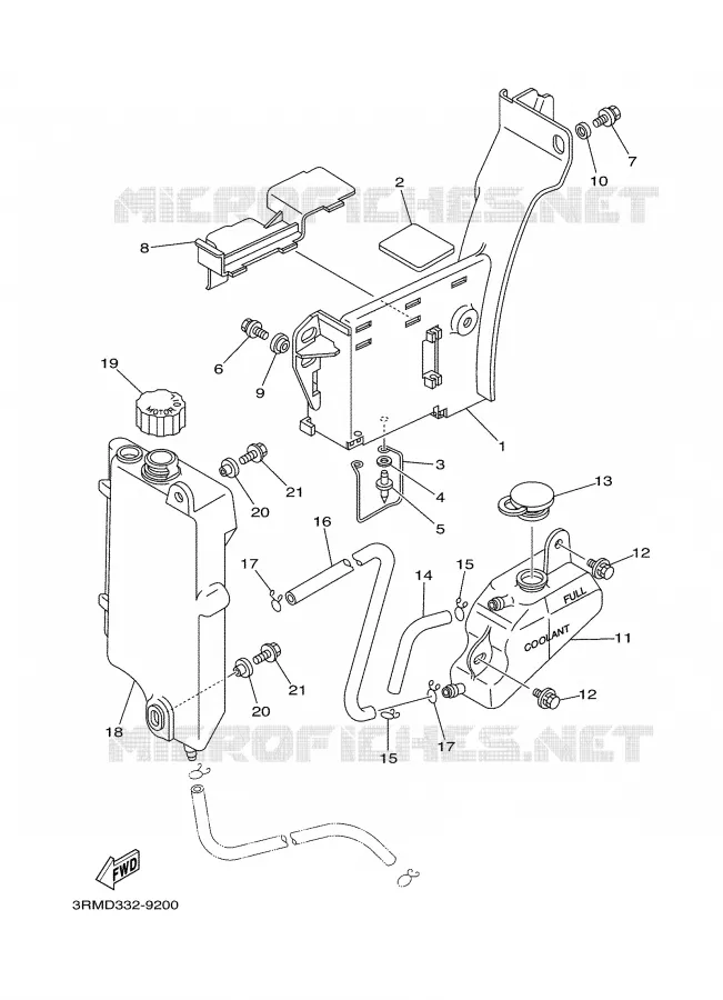 RESERVOIR D'HUILE Yamaha MOTO 125 2000 DTR  DT125R