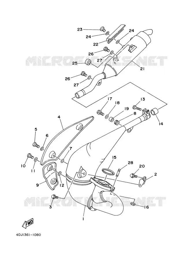 ECHAPPEMENT 2 Yamaha MOTO 125 2002 DTR  DT125R