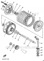 EMBRAYAGE DE DEMARREUR pour Yamaha DTRE 1998