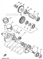 VILEBREQUIN / PISTON pour Yamaha DTRE 1998
