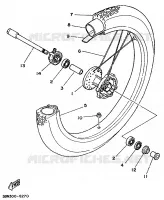 ROUE AVANT pour Yamaha DTRE 1998