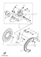 ETRIER DE FREIN AVANT pour Yamaha DTRE 1998