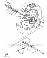 ROUE ARRIERE pour Yamaha DTRE 1998