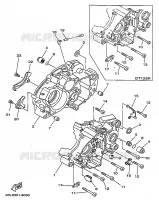CARTER MOTEUR pour Yamaha DTRE 1998