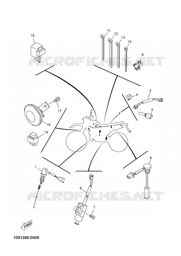 PARTIE ELECTRIQUE 2 Yamaha MOTO 125 2006 DTRE  DT125RE