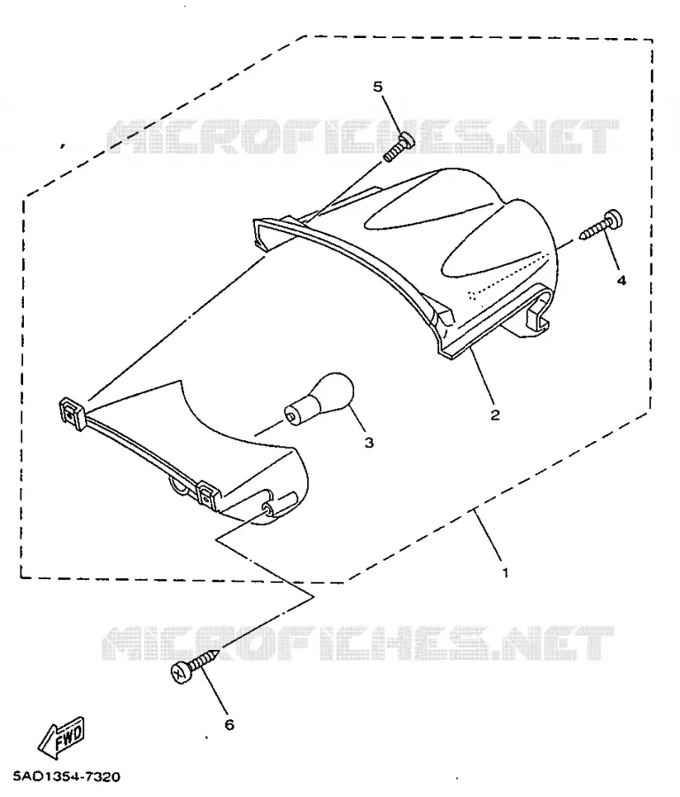 FEU ARRIERE Yamaha SCOOTER 50 1997 NEOS  YN50R