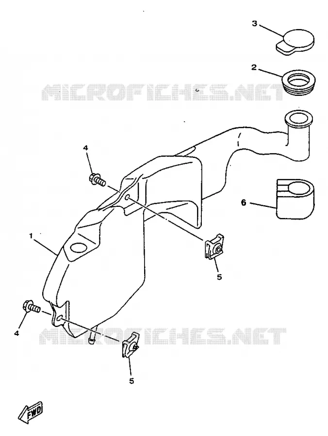 RESERVOIR D'HUILE Yamaha SCOOTER 50 1997 NEOS  YN50R