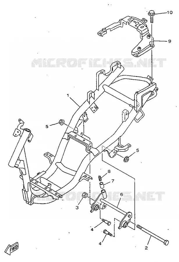 CADRE Yamaha SCOOTER 50 1997 NEOS  YN50R