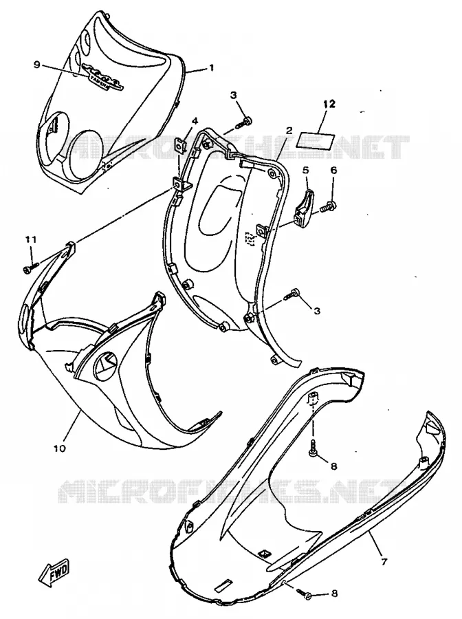 PROTEGE JAMBES Yamaha SCOOTER 50 1997 NEOS  YN50R