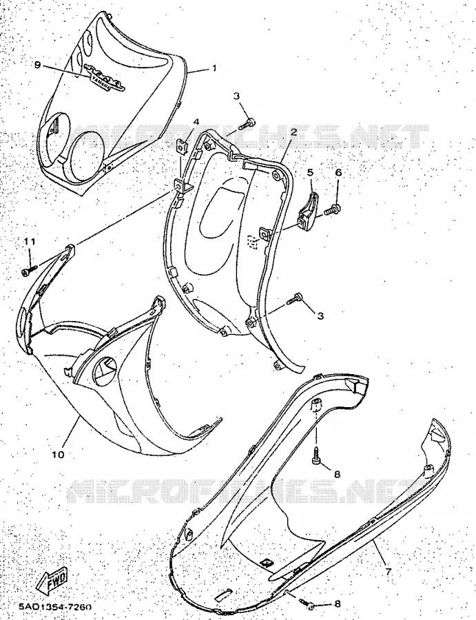 PROTEGE JAMBES Yamaha SCOOTER 50 1997 NEOS  YN50R