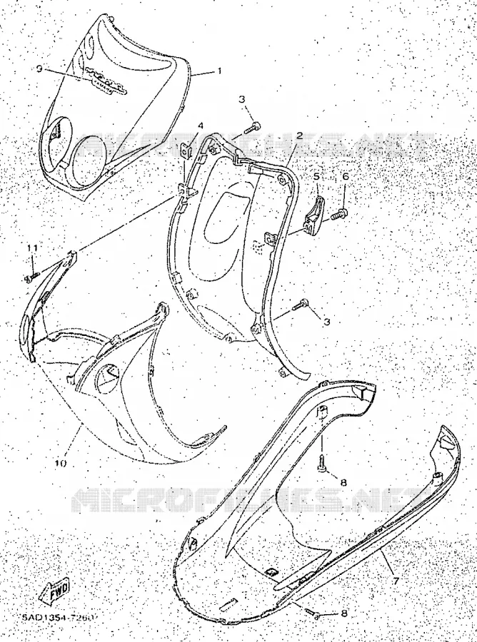 PROTEGE JAMBES Yamaha SCOOTER 50 1998 NEOS  YN50R