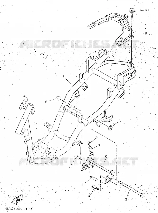 CADRE Yamaha SCOOTER 50 1998 NEOS  YN50R