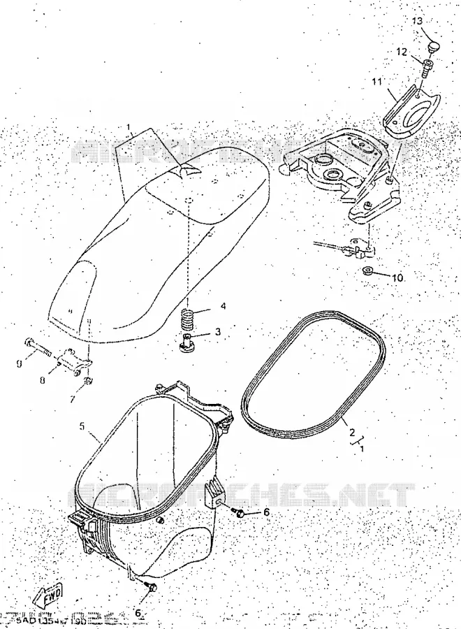 SELLE Yamaha SCOOTER 50 1998 NEOS  YN50R