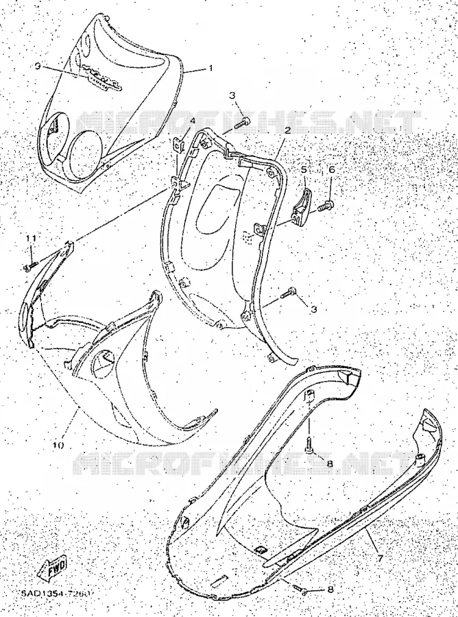 PROTEGE JAMBES Yamaha SCOOTER 50 1998 NEOS  YN50R