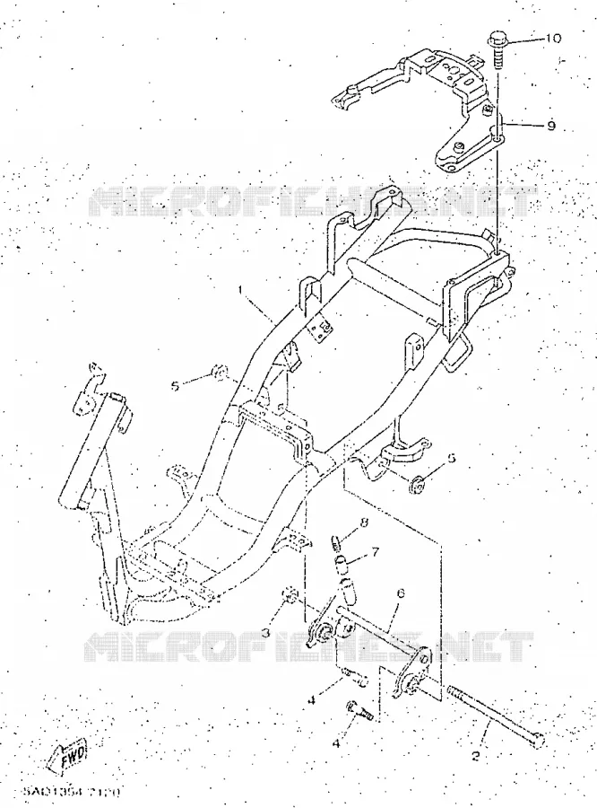 CADRE Yamaha SCOOTER 50 1998 NEOS  YN50R
