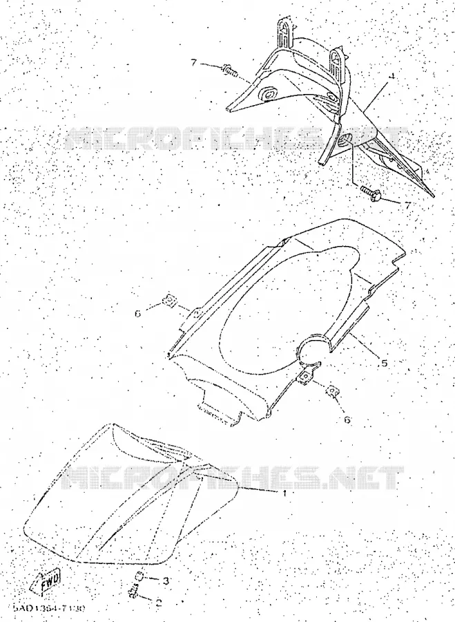 GARDE BOUE Yamaha SCOOTER 50 1998 NEOS  YN50R