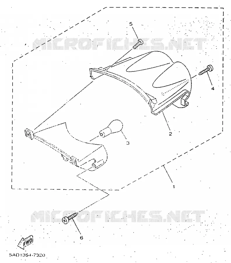 FEU ARRIERE Yamaha SCOOTER 50 1998 NEOS  YN50R