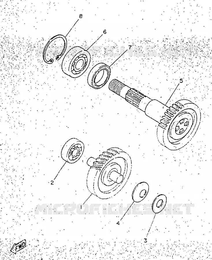 TRANSMISSION Yamaha SCOOTER 50 1998 NEOS  YN50R