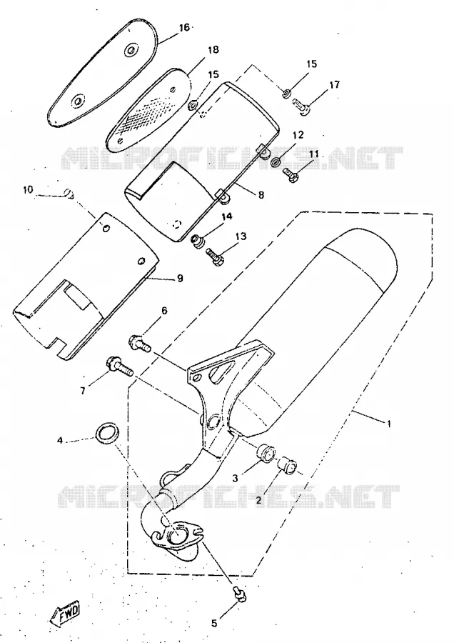 ECHAPPEMENT Yamaha SCOOTER 50 1998 NEOS  YN50R