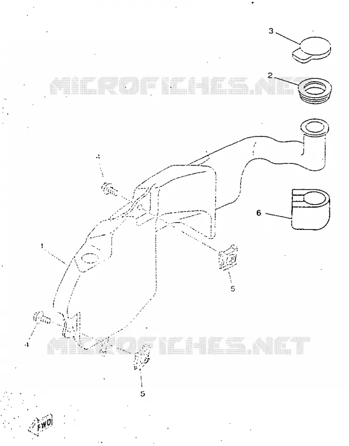 RESERVOIR D'HUILE Yamaha SCOOTER 50 1998 NEOS  YN50R