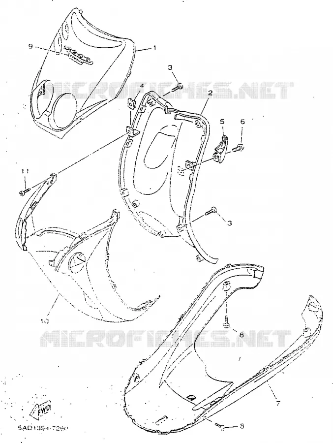 PROTEGE JAMBES Yamaha SCOOTER 50 1998 NEOS  YN50R