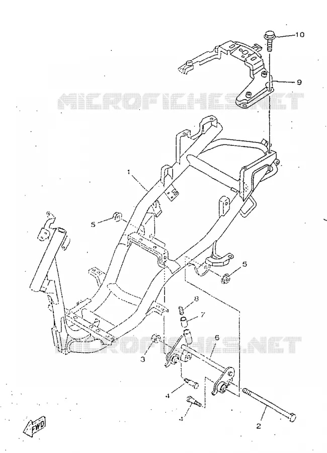 CADRE Yamaha SCOOTER 50 1998 NEOS  YN50R
