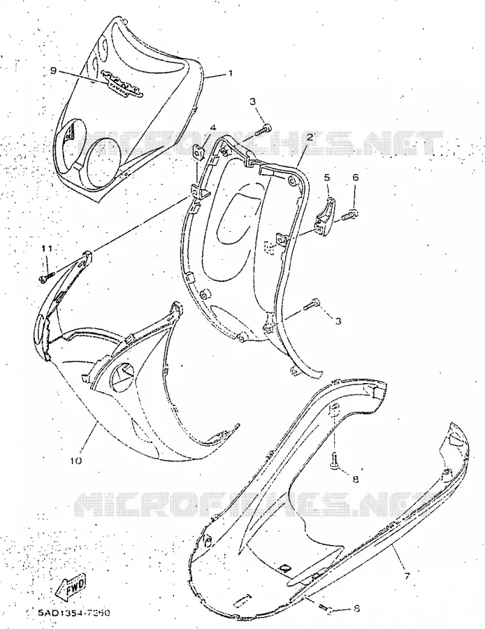 PROTEGE JAMBES Yamaha SCOOTER 50 1998 NEOS  YN50R
