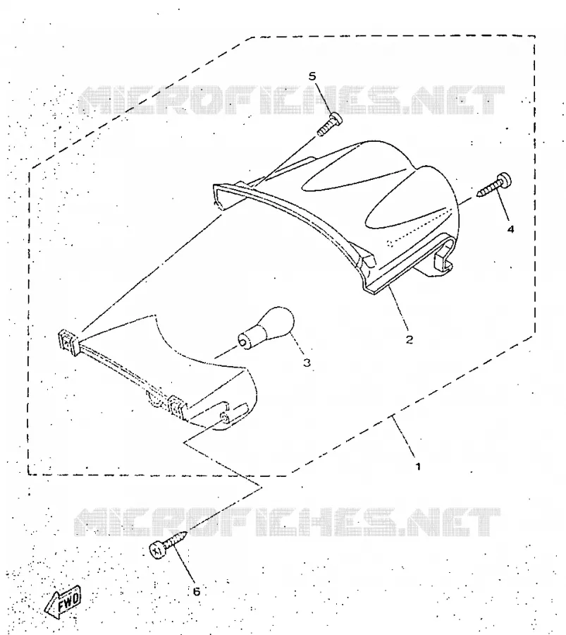 FEU ARRIERE Yamaha SCOOTER 50 1998 NEOS  YN50R