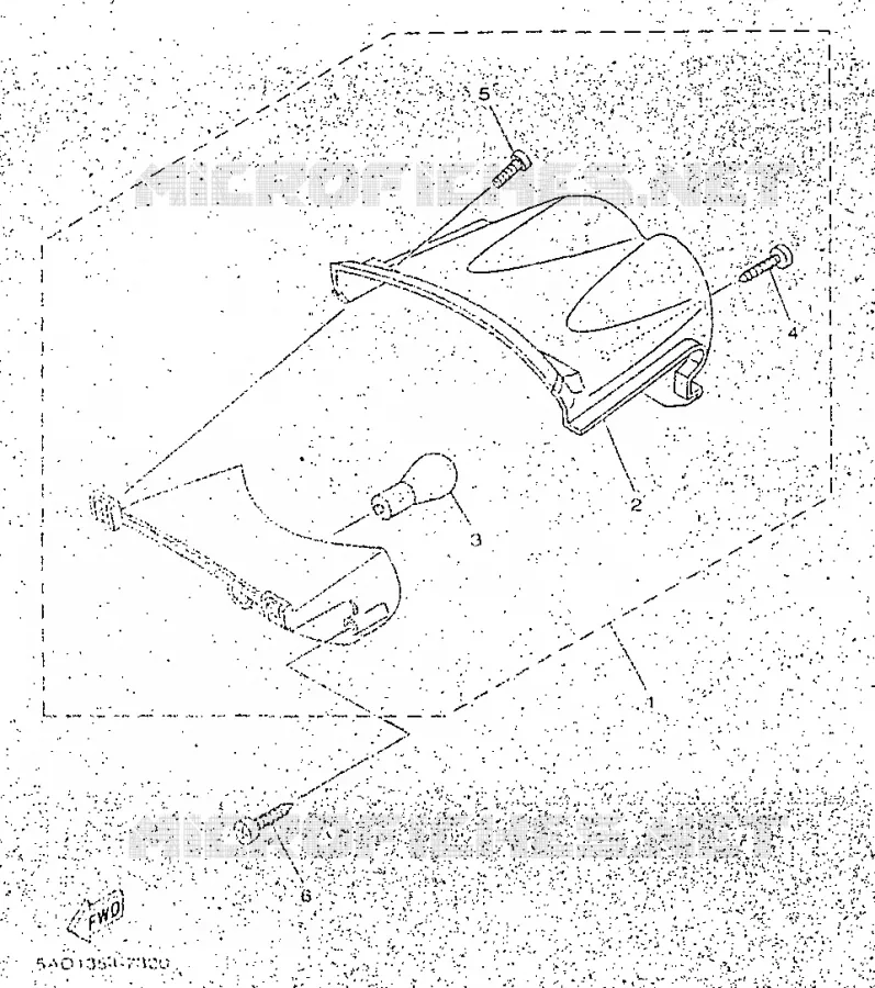 FEU ARRIERE Yamaha SCOOTER 50 1998 NEOS  YN50R