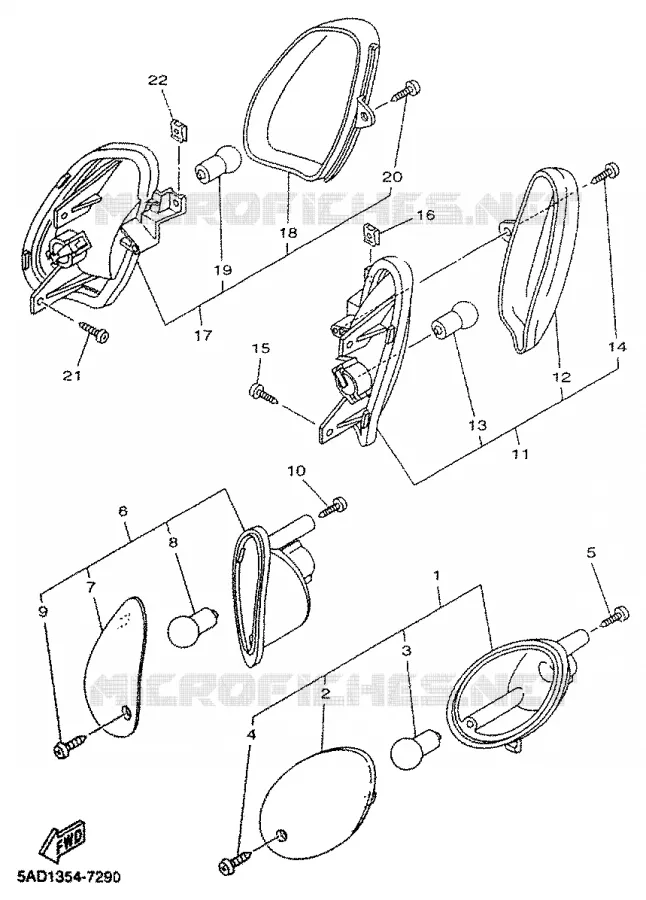 CLIGNOTANT Yamaha SCOOTER 50 2000 NEOS  YN50R