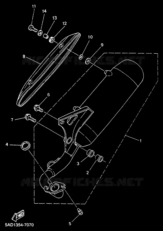 ECHAPPEMENT Yamaha SCOOTER 50 2000 NEOS  YN50R