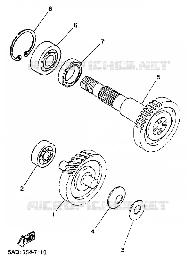 TRANSMISSION Yamaha SCOOTER 50 2000 NEOS  YN50R