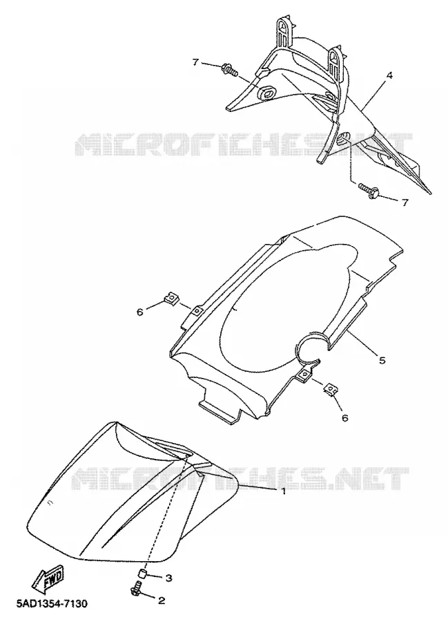 GARDE BOUE Yamaha SCOOTER 50 2000 NEOS  YN50R