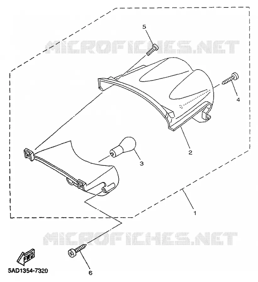 FEU ARRIERE Yamaha SCOOTER 50 2000 NEOS  YN50R
