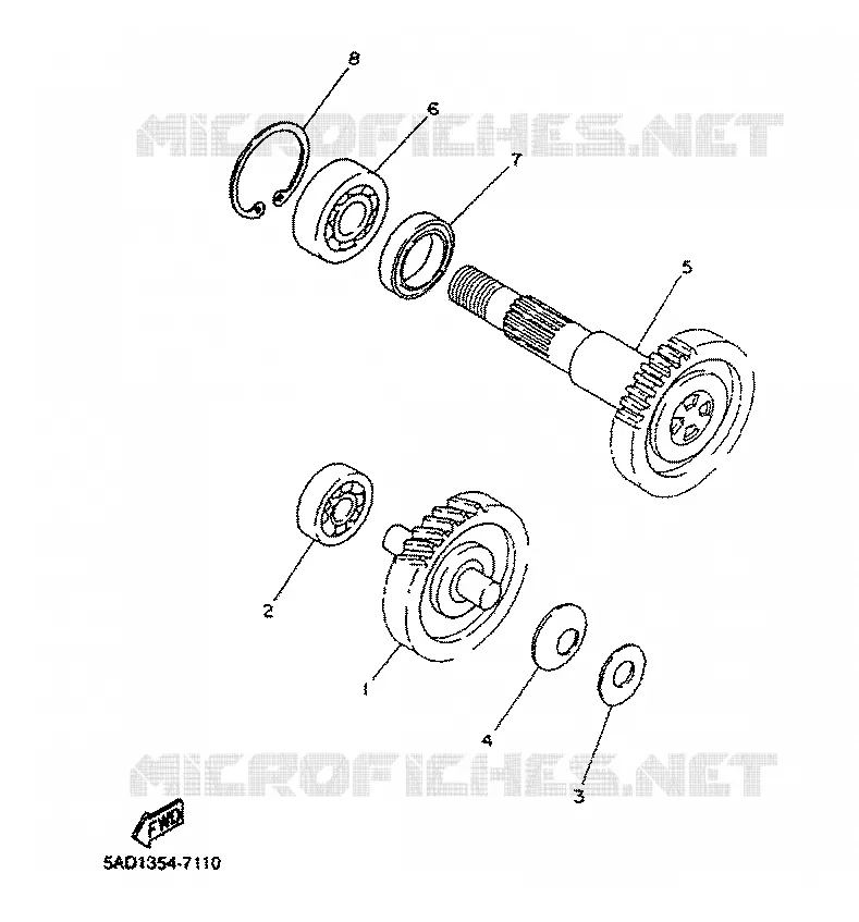 TRANSMISSION Yamaha SCOOTER 50 2001 NEOS  YN50R NEO'S