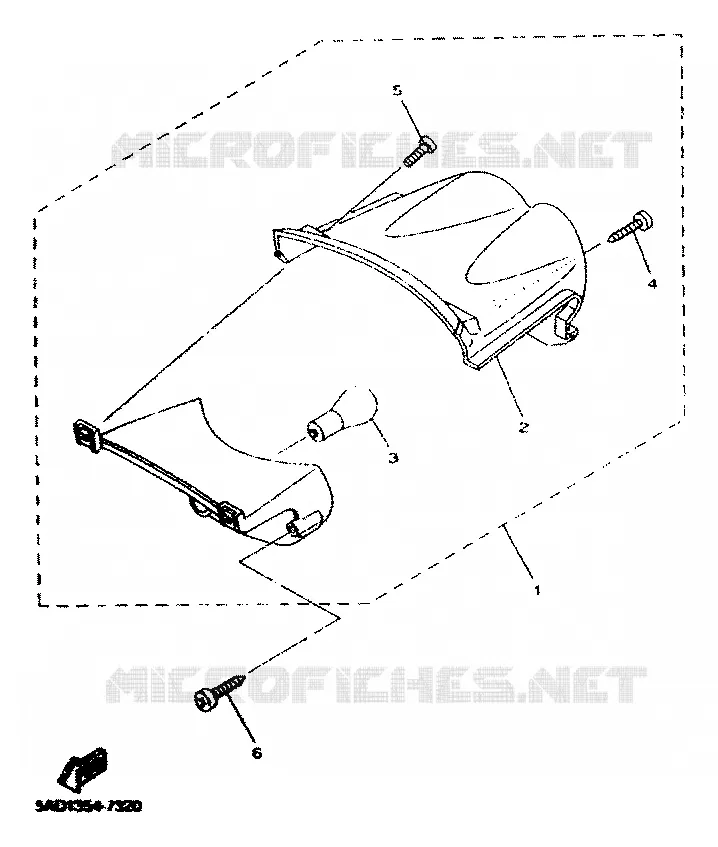 FEU ARRIERE Yamaha SCOOTER 50 2001 NEOS  YN50R NEO'S 50