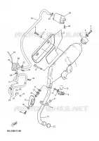 ECHAPPEMENT pour Yamaha MAJESTY 2005