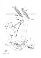 BRAS OSCILLANT / AMORTISSEUR pour Yamaha MAJESTY 2005