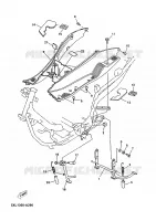 SUPPORT / REPOSE PIEDS pour Yamaha MAJESTY 2005