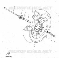 ROUE AVANT pour Yamaha MAJESTY 1998