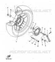 ROUE ARRIERE pour Yamaha MAJESTY 1998