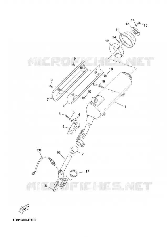 ECHAPPEMENT Yamaha SCOOTER 125 2006 XMAX  YP125R